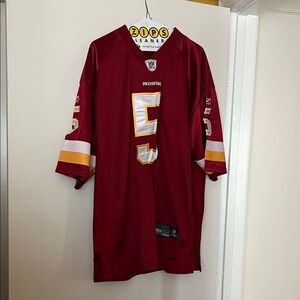 Reebok Burgundy Football Jersey with White and Gold Accents
